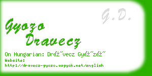 gyozo dravecz business card